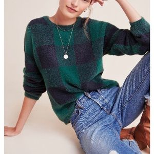 Plaid Anthropologie Sweater